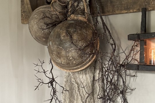 Grillige Donkerbruine Decoratietak